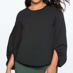 *NWT* Eloquii Dramatic Puff Sleeve Top
